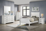 Louis Philippe 4-piece Twin Bedroom Set White | Twin / 5-piece | 202441T-S5