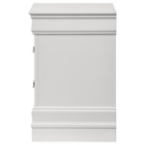 Louis Philippe 2-drawer Nightstand Bedside Table White | White | 202442