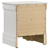 Louis Philippe 2-drawer Nightstand Bedside Table White | White | 202442