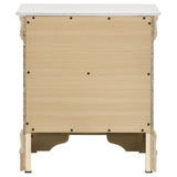 Louis Philippe 2-drawer Nightstand Bedside Table White | White | 202442