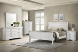 Louis Philippe 2-drawer Nightstand Bedside Table White | White | 202442