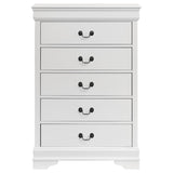 Louis Philippe 5-drawer Bedroom Chest White | White | 202445