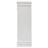 Louis Philippe 5-drawer Bedroom Chest White | White | 202445