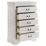 Louis Philippe 5-drawer Bedroom Chest White | White | 202445