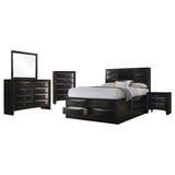 Briana 5-piece Eastern King Bedroom Set Black | Black | 202701KE-S5