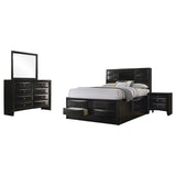 Briana 4-piece California King Bedroom Set Black | Black | 202701KW-S4