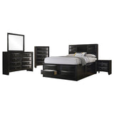 Briana 5-piece California King Bedroom Set Black | Black | 202701KW-S5