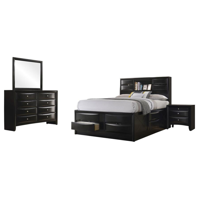Briana 4-piece Bedroom Set Black