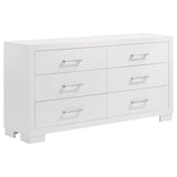 Jessica 4-piece Queen LED Bedroom Set Snow White | Gallery | 202990Q-S4 202990KE-S4 202990Q-S5 202990Q-S5P 202990KE-S5 202990KE-S5P 202990Q-S6P 202990KE-S6P
