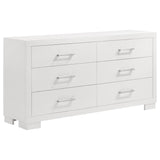 Jessica 4-piece Queen LED Bedroom Set Snow White | Gallery | 202990Q-S4 202990KE-S4 202990Q-S5 202990Q-S5P 202990KE-S5 202990KE-S5P 202990Q-S6P 202990KE-S6P