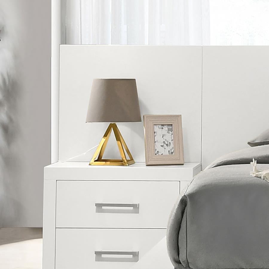 Jessica Wood Bed Panels Cream White | Full | White | Snow White | 202992P