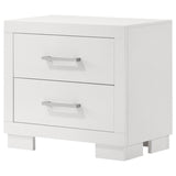 Jessica 2-drawer Nightstand Snow White | White | Snow White | 202992