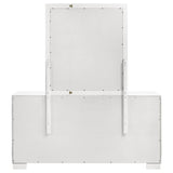 Jessica 6-drawer Dresser with Mirror Snow White