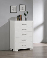 Jessica 5-drawer Bedroom Chest Snow White | White | Snow White | 202995