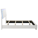 Felicity Wood Full LED Panel Bed White High Gloss | King | White | White High Gloss | 203500F