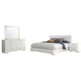 Felicity 4-piece California King Bedroom Set White Gloss | Gallery | 203500KW-S4 203500KW-S4L 203500KW-S5 203500KW-S5L 203500KW-S6