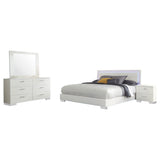 Felicity 4-piece California King Bedroom Set White Gloss | Gallery | 203500KW-S4 203500KW-S4L 203500KW-S5 203500KW-S5L 203500KW-S6