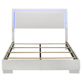Felicity Wood Queen LED Panel Bed White High Gloss | White | White High Gloss | 203500Q