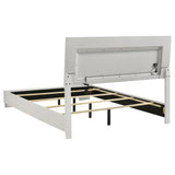 Felicity Wood Queen LED Panel Bed White High Gloss | White | White High Gloss | 203500Q