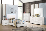 Felicity 4-piece Twin Bedroom Set White High Gloss | Twin / 4-piece / 203500T-S4 | 203500T-S4