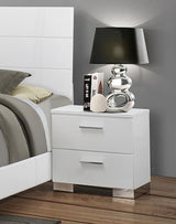 Felicity 2-drawer Nightstand White High Gloss | White | White High Gloss | 203502