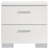 Felicity 2-drawer Nightstand White High Gloss | White | White High Gloss | 203502