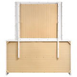 Felicity 6-drawer Wood Dresser with Mirror White High Gloss | King | White | White High Gloss | 203503M