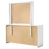 Felicity 6-drawer Wood Dresser with Mirror White High Gloss | King | White | White High Gloss | 203503M