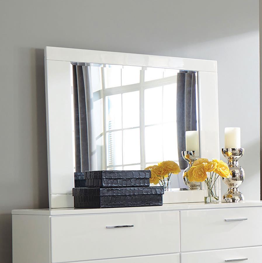 Felicity Dresser Mirror White High Gloss | White | White High Gloss | 203504