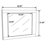Felicity Dresser Mirror White High Gloss | White | White High Gloss | 203504