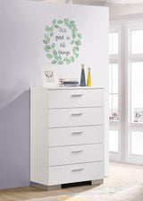 Felicity 5-drawer Bedroom Chest White High Gloss | White | White High Gloss | 203505