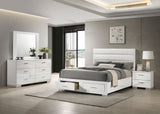 Felicity 4-piece Queen Platform Bedroom Set White | Eastern King / 4-piece | 203510KE-S4