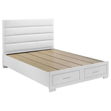 Felicity California King Storage Bed White High Gloss | White | White High Gloss | 203510KW