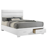Felicity Queen Storage Bed White High Gloss | Queen | White | White High Gloss | 203510Q