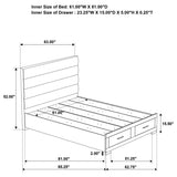Felicity Queen Storage Bed White High Gloss | Queen | White | White High Gloss | 203510Q