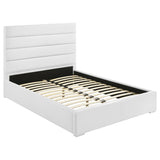 Felicity 53-inch Upholstered Full Platform Bed White | White | 203511F