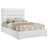 Felicity 53-inch Upholstered Full Platform Bed White | White | 203511F