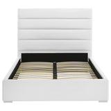 Felicity 53-inch Upholstered Full Platform Bed White | White | 203511F