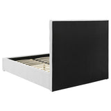 Felicity 53-inch Upholstered Full Platform Bed White | White | 203511F