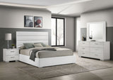Felicity 4-piece Twin Bedroom Set White High Gloss | Eastern King / 4-piece / 203511KE-S4 | 203511KE-S4