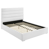Felicity 53-inch Upholstered Eastern King Platform Bed White | White | 203511KE