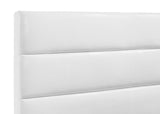 Felicity 53-inch Upholstered Eastern King Platform Bed White | White | 203511KE