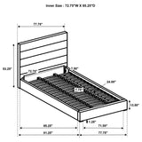 Felicity 53-inch Upholstered California King Bed White | California King | White | 203511KW