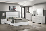 Felicity 53-inch Upholstered California King Bed White | California King | White | 203511KW