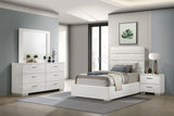 Felicity 4-piece Twin Bedroom Set White High Gloss | Twin / 4-piece / 203511T-S4 | 203511T-S4