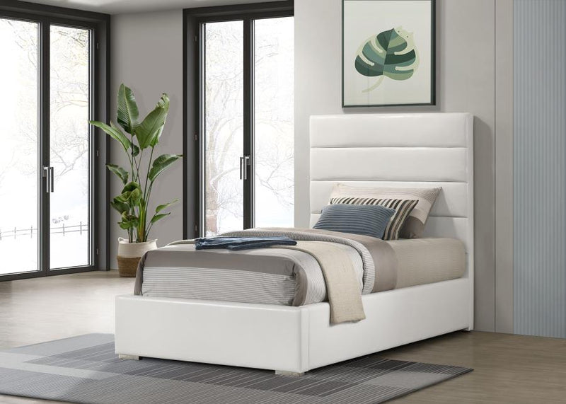 Felicity 53-inch Upholstered Platform Bed White