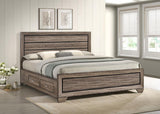 Kauffman Wood Storage Panel Bed Washed Taupe