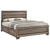 Kauffman Wood California King Storage Panel Bed Washed Taupe | Beige | Washed Taupe | 204190KW