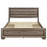 Kauffman Wood California King Storage Panel Bed Washed Taupe | Beige | Washed Taupe | 204190KW