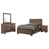 Kauffman 4-piece Queen Bedroom Set Washed Taupe | Gallery | 204190Q-S4 204191Q-S4 204190KE-S4 204191KE-S4 204190KW-S4 204191KW-S4 204191Q-S5 204190Q-S5 204190KE-S5 204191KE-S5 204190KW-S5 204191KW-S5